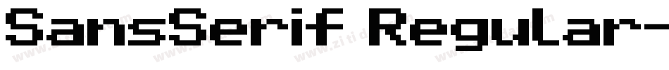 SansSerif Regular字体转换